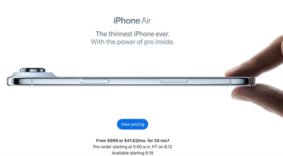 So sánh iPhone Air và iPhone 16 Plus: Nên chọn thiết kế siêu mỏng hay dung lượng pin lớn?