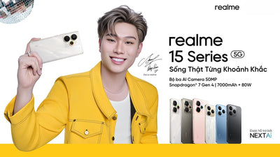 realme 15 5G và realme 15 Pro 5G chuẩn bị trình làng: Nâng cấp lớn về AI, pin và camera